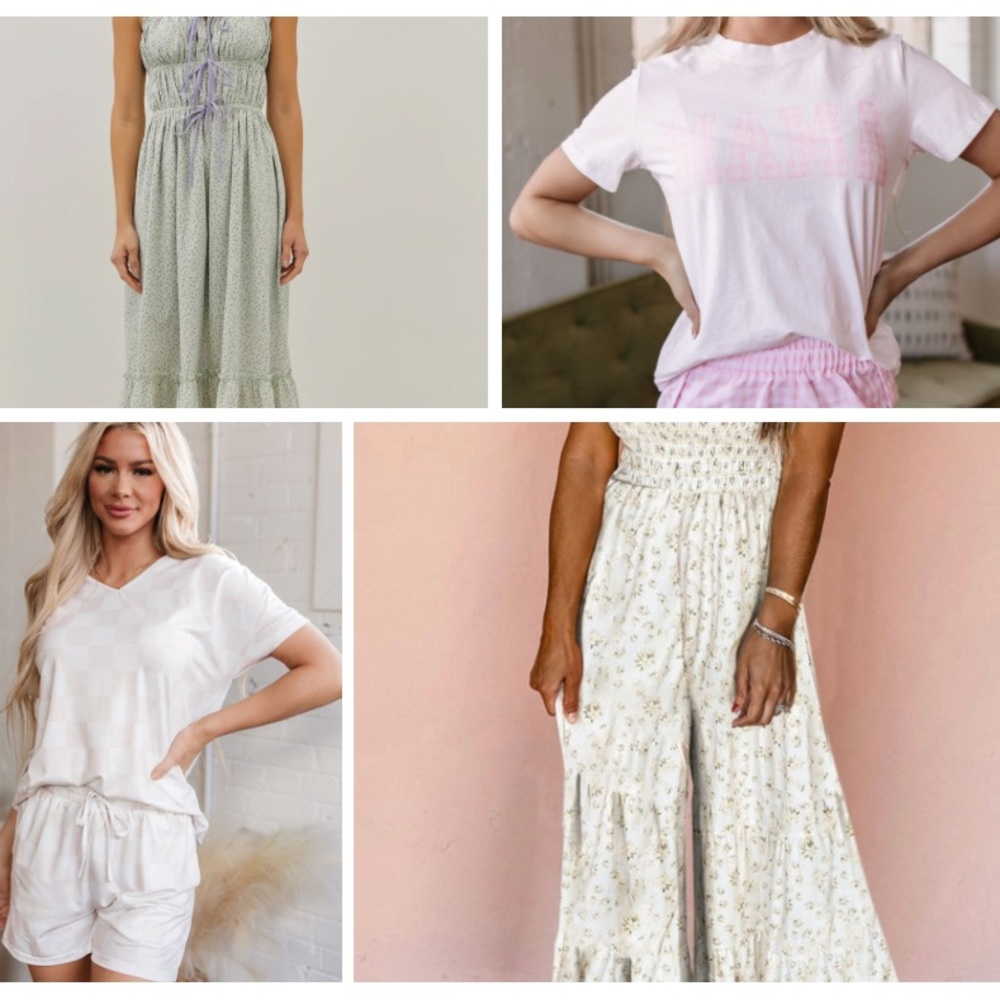 White and Cream Floral Maxi Dress